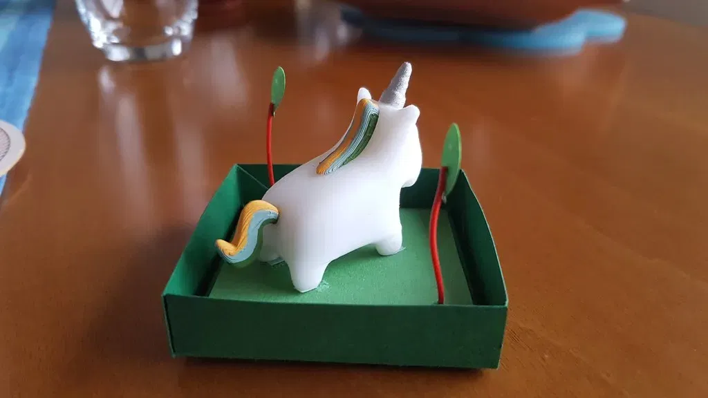 Unicorn nhỏ in 3 phần để dễ dàng sơn màu - Image 2