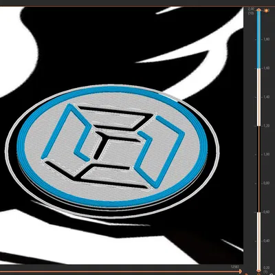 Token 3D với biểu tượng của 3d-club