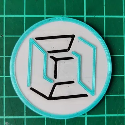 Token 3D với biểu tượng của 3d-club