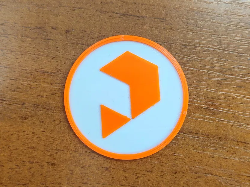 Bộ token Prusa với thiết kế tinh tế màu cam, đen và trắng - Image 2