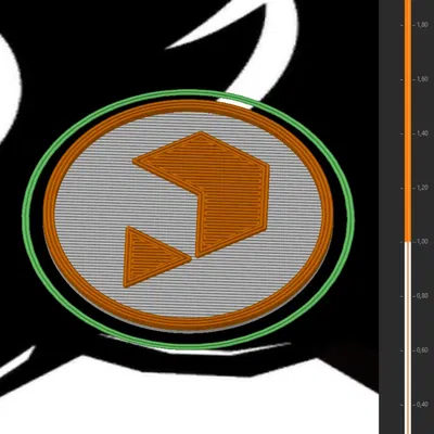 Bộ token Prusa với thiết kế tinh tế màu cam, đen và trắng