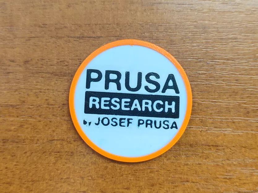 Bộ token Prusa với thiết kế tinh tế màu cam, đen và trắng - Image 4