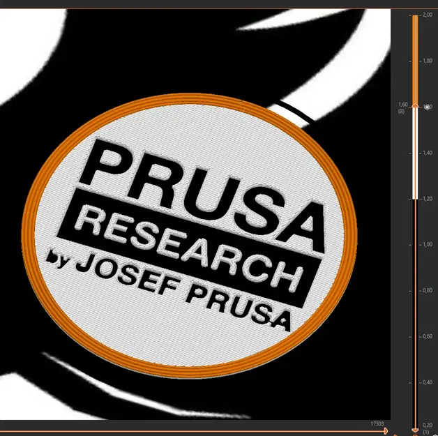 Bộ token Prusa với thiết kế tinh tế màu cam, đen và trắng - Image 5