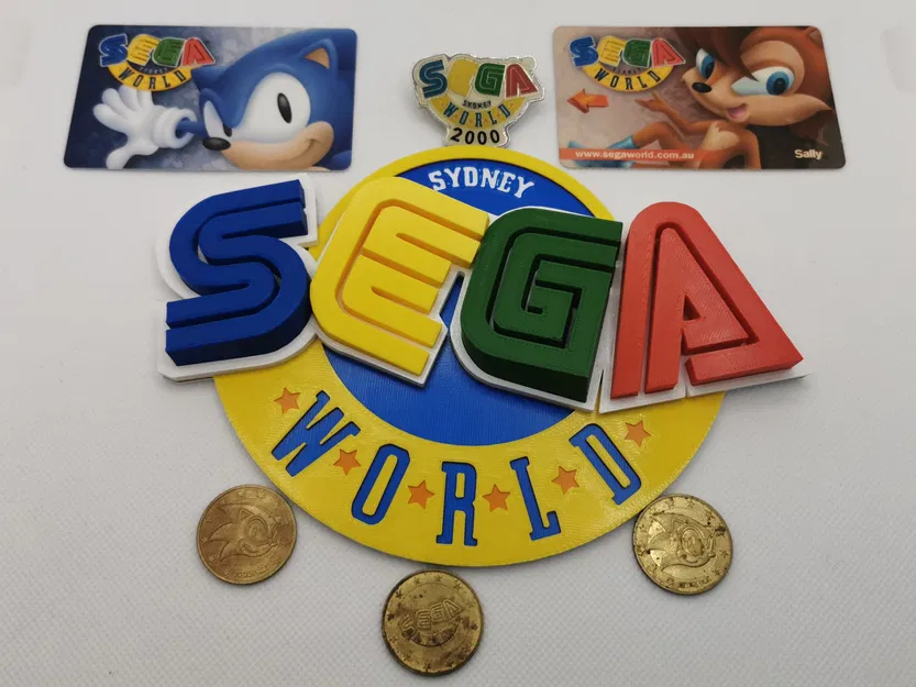 Biểu tượng Sega World Sydney in 3D nhiều màu sắc - Image 1