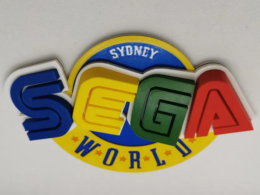 Biểu tượng Sega World Sydney in 3D nhiều màu sắc - Image 2