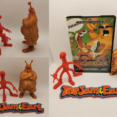 Nhân vật ToeJam và Big Earl từ hành tinh Funkotron