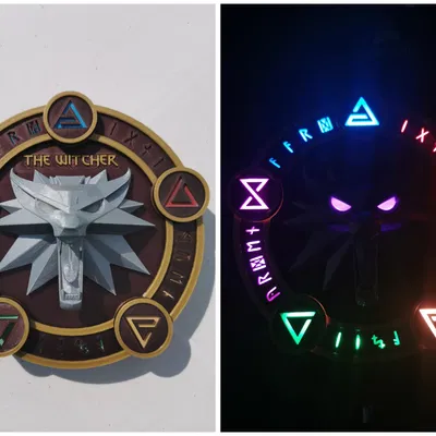 Biểu tượng ánh sáng LED của Trường Sói trong The Witcher