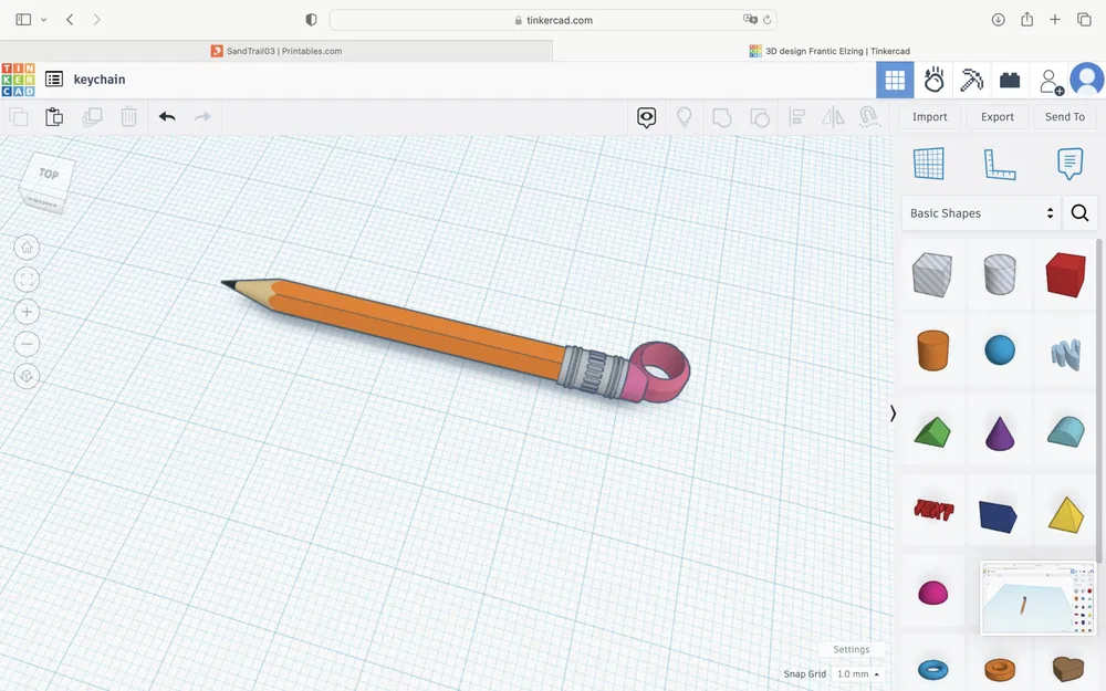 Móc khóa bút chì thiết kế độc đáo cho người yêu nghệ thuật - Image 1