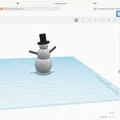 Mô hình người tuyết đơn giản thiết kế trong Tinkercad - Thumbnail 2