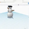 Mô hình người tuyết đơn giản thiết kế trong Tinkercad - Thumbnail 3