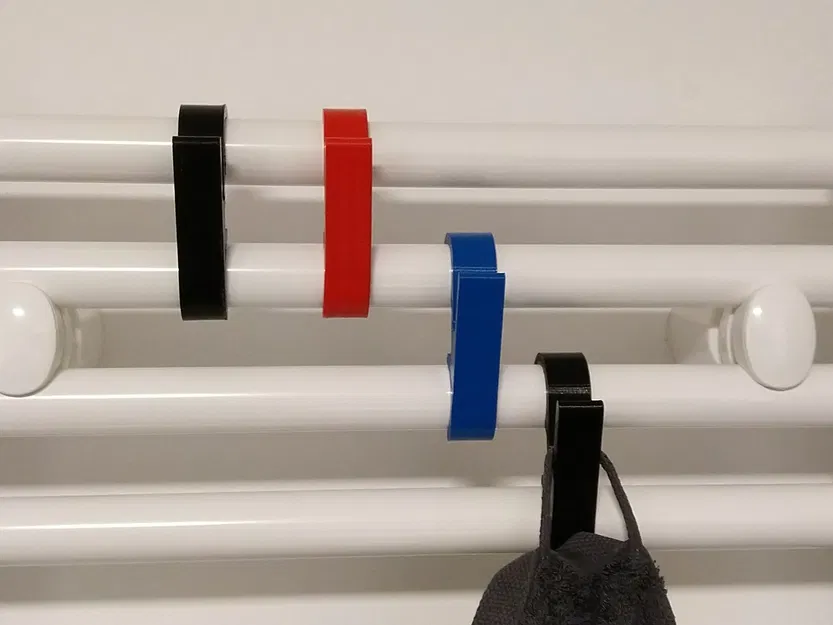 Móc treo khăn tắm cho bộ tản nhiệt trong phòng tắm - Image 4