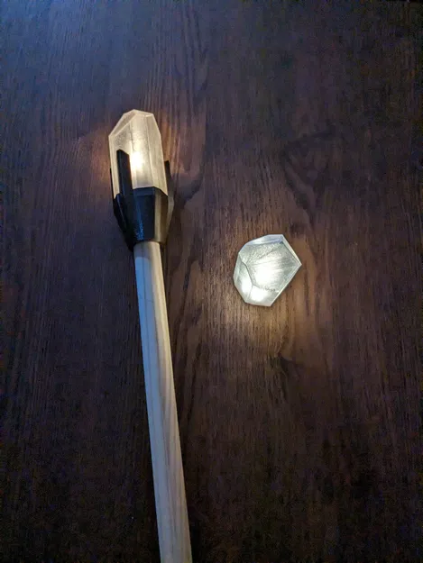 Đầu gậy phép thuật thủy tinh cho trang phục phù thủy - Image 1