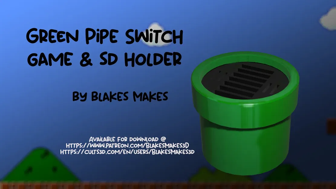 Giá đỡ công tắc ống xanh phong cách Nintendo - Image 1