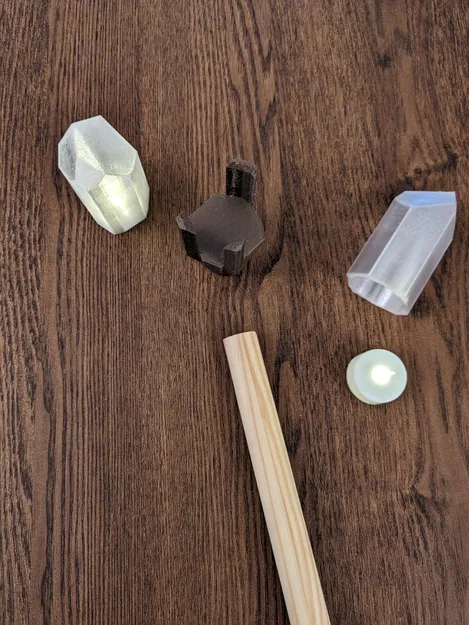 Đầu gậy phép thuật thủy tinh cho trang phục phù thủy - Image 4