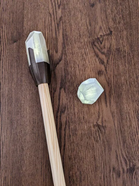 Đầu gậy phép thuật thủy tinh cho trang phục phù thủy - Image 5