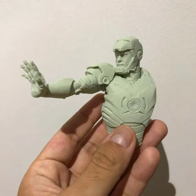 Tượng bán thân Tony Stark / Iron Man dễ in 3D - Image 3
