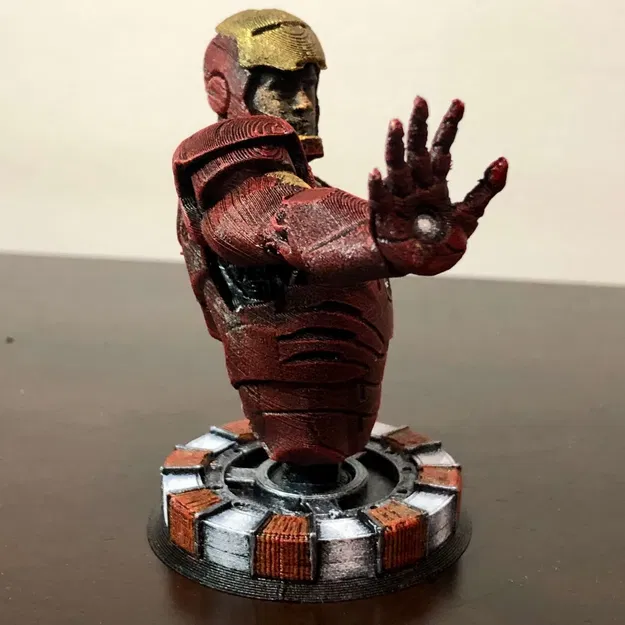 Tượng bán thân Tony Stark / Iron Man dễ in 3D - Image 6