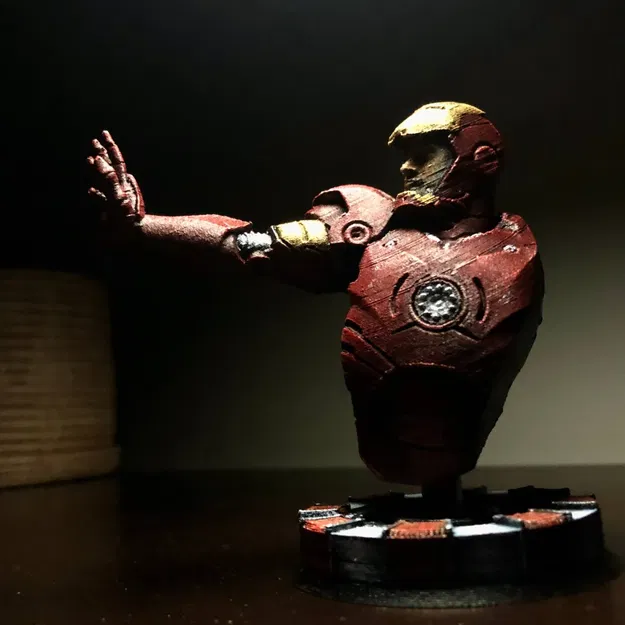 Tượng bán thân Tony Stark / Iron Man dễ in 3D - Image 9