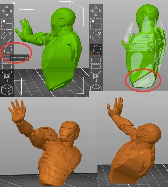 Tượng bán thân Tony Stark / Iron Man dễ in 3D - Image 12