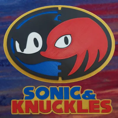 Biểu tượng Sonic và Knuckles nhiều màu sắc