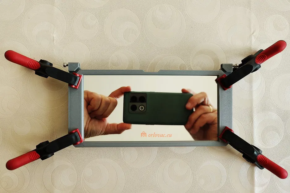 Giá đỡ giúp thay lốp xe với gương và điện thoại di động - Image 12