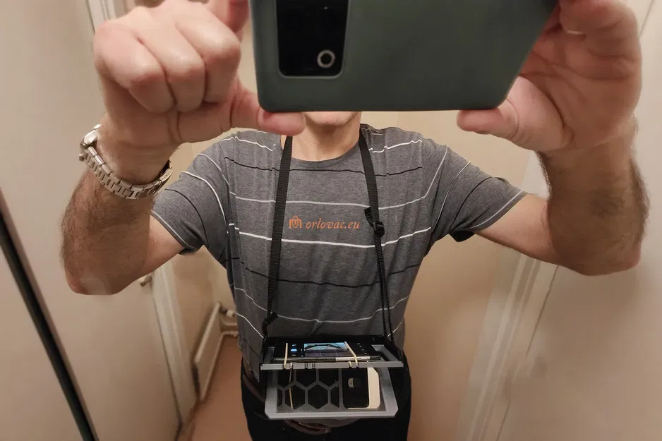 Giá đỡ giúp thay lốp xe với gương và điện thoại di động - Image 29