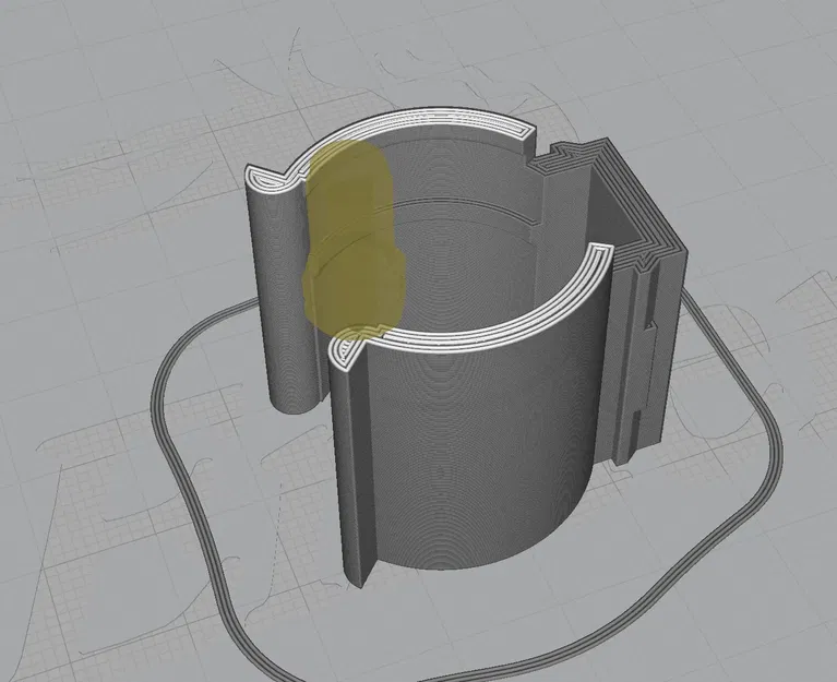 Giá đỡ đèn pin góc phải cho Convoy H1 trên băng đô Skilhunt HB3 - Image 3