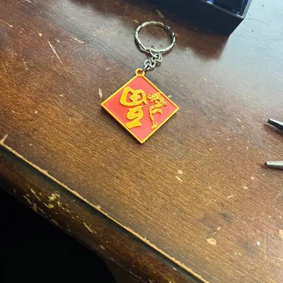 Móc khóa may mắn Trung Quốc với biểu tượng rồng