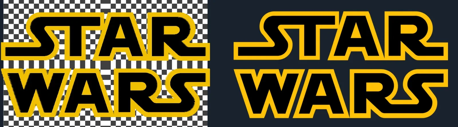 Chữ Star Wars đa màu sắc phong cách HueForge - Image 3