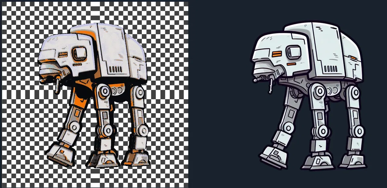 Máy vận chuyển bọc thép AT-AT đa sắc màu HueForge - Image 1