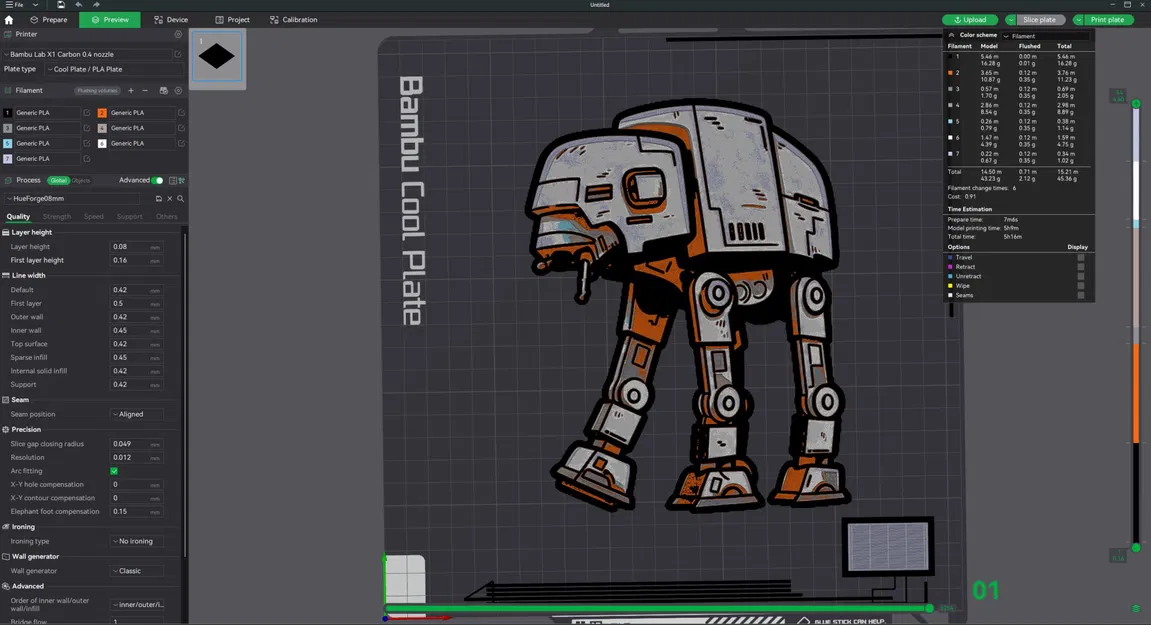 Máy vận chuyển bọc thép AT-AT đa sắc màu HueForge - Image 2