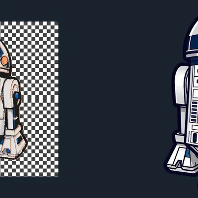 R2D2 đa màu sắc trong nghệ thuật vẽ filament HueForge