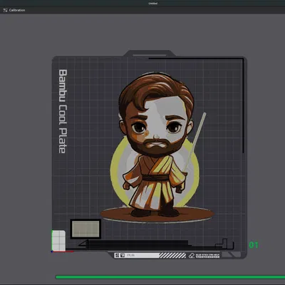 Hình ảnh Obi-wan Kenobi đa sắc màu từ HueForge