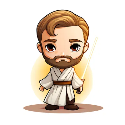 Hình ảnh Obi-wan Kenobi đa sắc màu từ HueForge