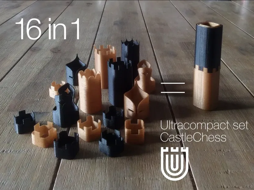 Bộ Cờ Vua Lâu Đài Siêu Gọn - Image 1