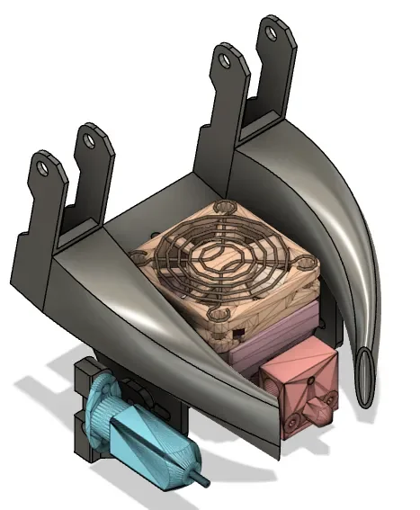Bộ tản nhiệt quạt đôi 5015 cho máy in Ender 3 V2 - Image 1