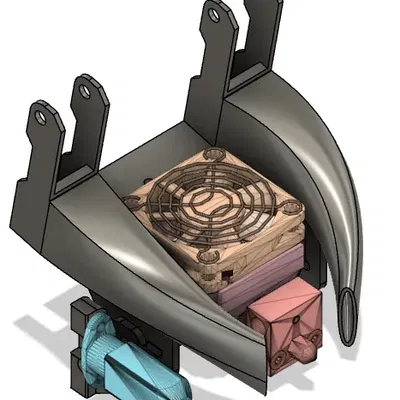 Bộ tản nhiệt quạt đôi 5015 cho máy in Ender 3 V2