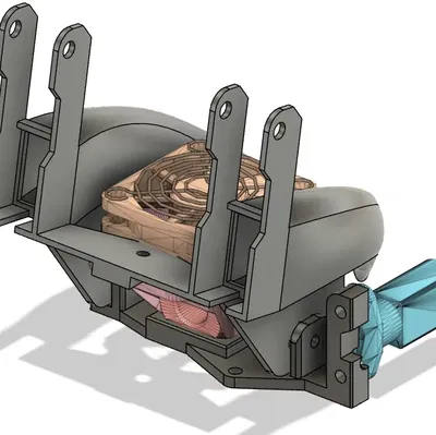 Bộ tản nhiệt quạt đôi 5015 cho máy in Ender 3 V2