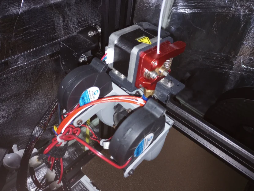 Bộ tản nhiệt quạt đôi 5015 cho máy in Ender 3 V2 - Image 4