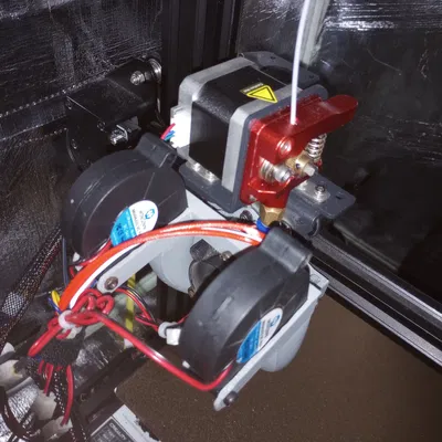 Bộ tản nhiệt quạt đôi 5015 cho máy in Ender 3 V2