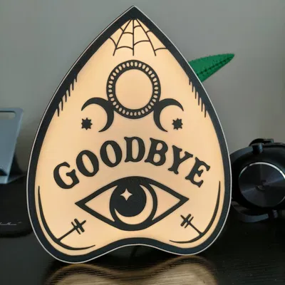 Hộp đèn lấy cảm hứng từ bảng Ouija cho trang trí Halloween