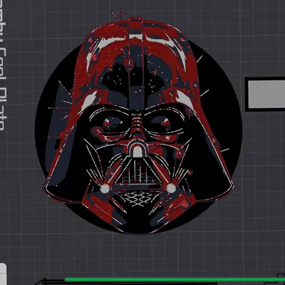 Vòng tròn đỏ Darth Vader từ HueForge