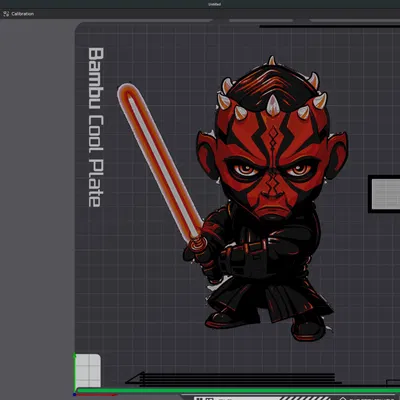 Mô hình Darth Maul đa màu sắc từ HueForge