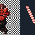 Mô hình Darth Maul đa màu sắc từ HueForge - Thumbnail 2