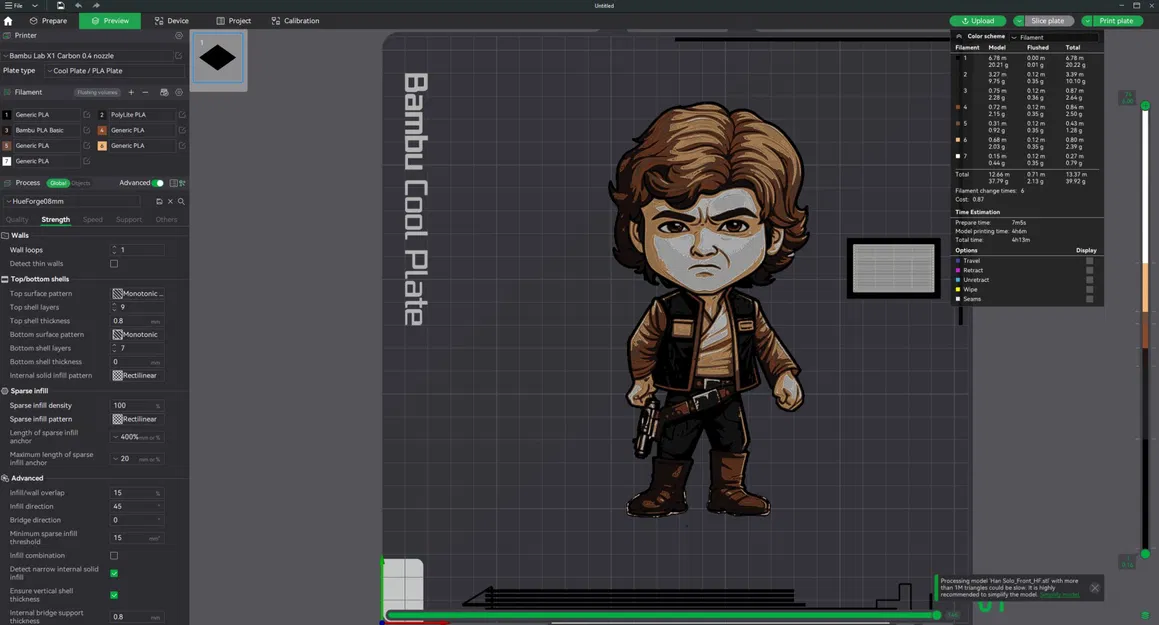 Hình ảnh Han Solo đa sắc màu của HueForge - Image 1