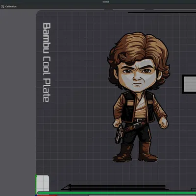 Hình ảnh Han Solo đa sắc màu của HueForge