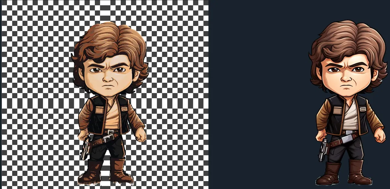 Hình ảnh Han Solo đa sắc màu của HueForge - Image 2