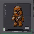 Mô hình Chewbacca đa sắc màu từ HueForge - Thumbnail 1