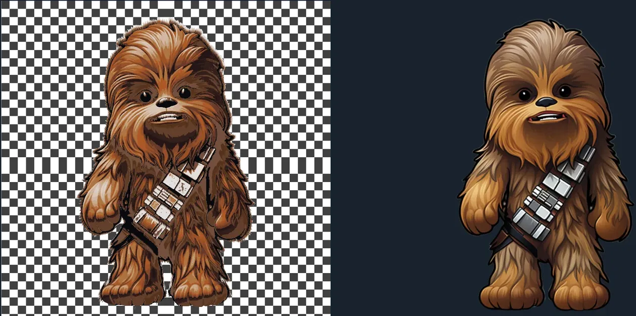 Mô hình Chewbacca đa sắc màu từ HueForge - Image 2
