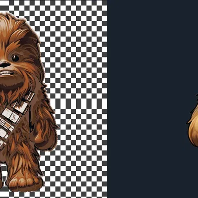 Mô hình Chewbacca đa sắc màu từ HueForge